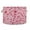 Pink Candy Cane and Strawberry, variant on Collapsible 20" Round Storage Basket with Handles Laundry Hamper Open Storage Bins Santa Claus Driving in Red Cars