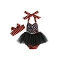 thumbnail image 2 of Sylvamorning Bébé Filles Halloween Impression Bandage Licou et Bandeau, 2 of 9