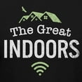 thumbnail image 3 of Teelocity The Great Indoors Graphic T-Shirt (Medium - Standard Fit, Black), 3 of 4