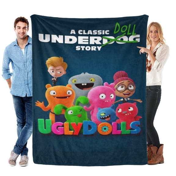 Throw Blanket for Ugly Doll Bed Couch Soft Warm Flannel Blanket for Kids Girls Boys Gifts Home Decor 30x40 Inch