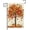 Burnt Orange Maple Tree, variant on Halloween Welcome Garden Flag 12x18 Inch Black Orange Scary Pumpkin Rose Double Sided Holiday Theme Yard Flags for Outside Seasonal Decor Outdoor Farmhouse Porch Decoration