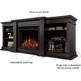 thumbnail image 3 of Real Flame Fresno 72" Electric Fireplace TV Stand in Dark Walnut, 3 of 9