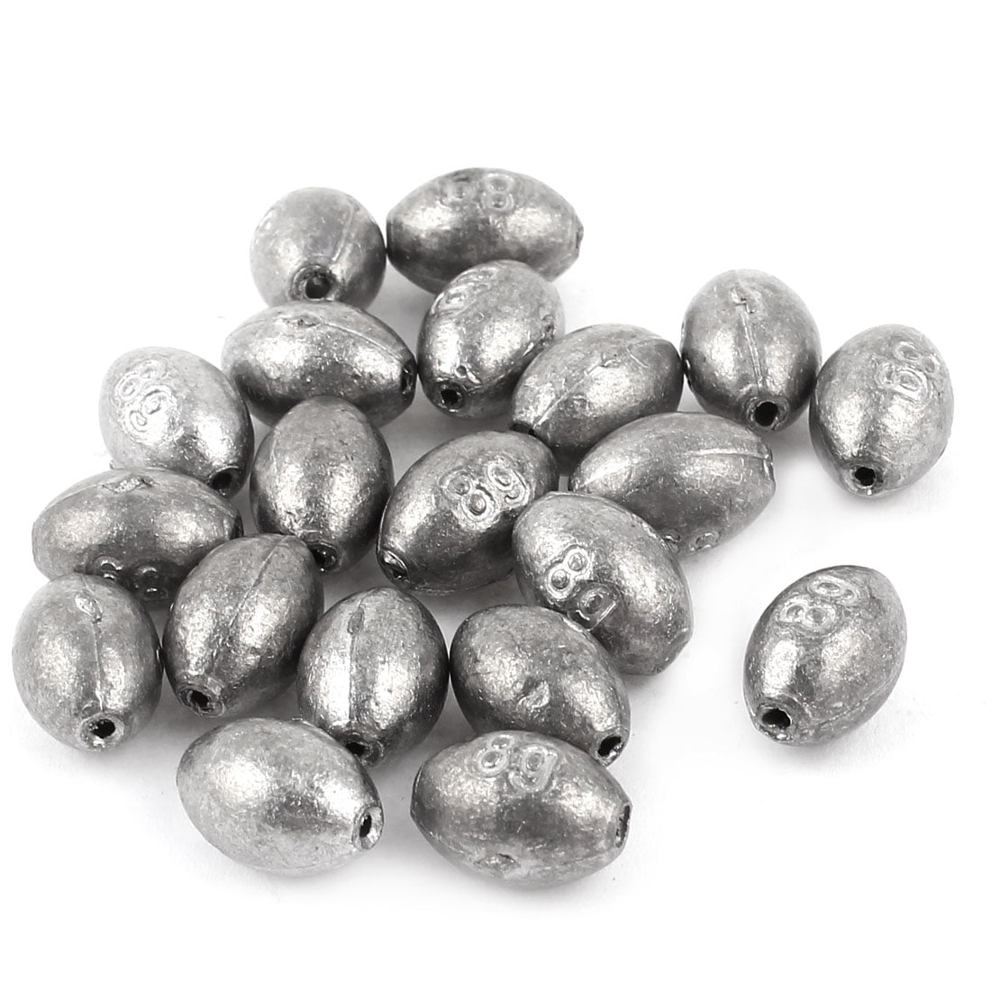 20 COUNT BAG OF 6 OZ LEAD EGG SINKERS     "FREE SHIPPING" 
