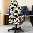 thumbnail image 4 of Xoenoiee Beach Starfish Print Gaming Chair Covers with Armrest Covers Office Desk Chair Cover Computer Chair Slipcovers Stretch Gamer Chair Cover Cat Scratch Proof, 4 of 7