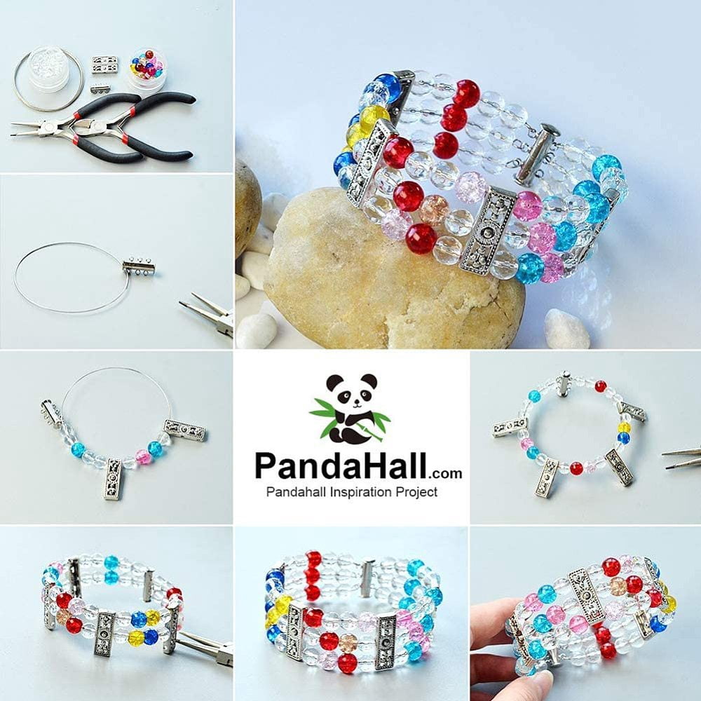 780pcs 24 Color Glass Beads Jewelry Making 300pcs Glass Beads and 480pcs Briolette Faceted Glass Beads Necklace Bracelets Making