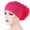 Rose Red, variant on Women Muslim Solid Flowers Cancer Chemo Hat Turban Headbands Hair Loss Wrap Cap