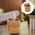thumbnail image 4 of Contenedor de hisopos de madera para palillos de dientes, porta hisopos portátil, tarro de almacenamiento para el hogar, 4 of 7