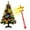 F, variant on Christmas Tree Wand, Magic Wand Christmas Light Controller, Wireless Christmas Light Controller, Christmas Wand Tree-shaped Light Controller, Christmas Magic Light Wand Wireless Remote Control F