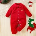 thumbnail image 2 of Mono navideño de manga larga con flores bordadas para bebés, niños y niñas, ropa para recién nacidos, 2 of 5
