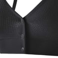 thumbnail image 5 of Front Closure Bra for Women, Full Coverage Wire Free Underwear with Removable Pads & Adjustable Straps, Back Smoothing Bra | VerBelle,Black Free Size, 5 of 6