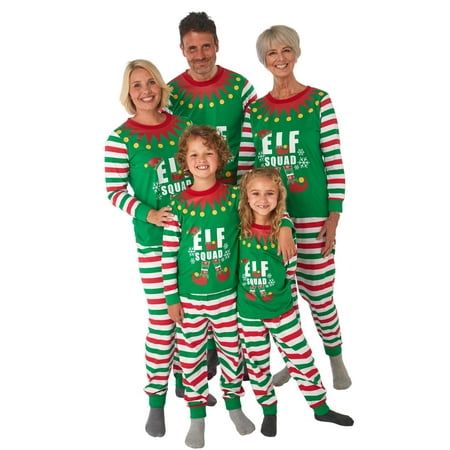 

Calsunbaby Christmas Family Matching Pajamas Set Xmas Santa Pyjamas Sleepwear Nightwear Adult Women Mom M