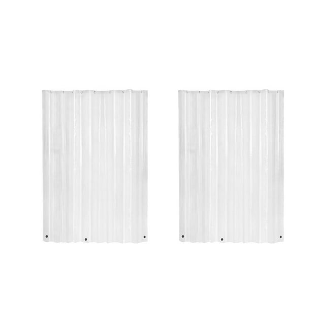 2 Piezas 180x180cm Cortinas de Impermeables para Resistente Al Moho Anti-