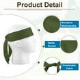 thumbnail image 3 of Uxcell Head Ties Headband Ninja Karate Headband Adjustable Sports Tie Back Deep Green, 3 of 7