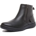 thumbnail image 6 of Strive Bamford Women's Leather Twin Zip Up Pull On Ankle Boot In Black Size 5.5/6, 6 of 6