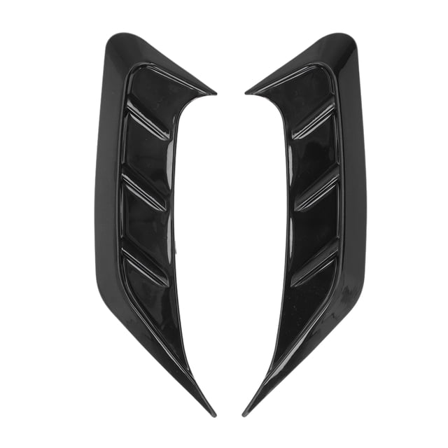 Marco de cejas laterales para faro trasero, decoración Exterior de coche, color negro brillante Universal, 2 uds. Jadeshay A