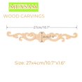 thumbnail image 2 of Apliques de Madera MUXSAM 27x4 cm Roble Tallados Paquete de 4, 2 of 8