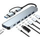thumbnail image 2 of USB C Hub Splitter 7 in 1 USB Extender with 4 USB Port 2 USB C Port for PC Laptop/Phones and More Devices, 2 of 5