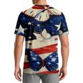 thumbnail image 4 of Men's Digital Camo Quick‑Dry T‑Shirt Summer Crew Neck Short Sleeve UV Protection Top for Fishing Hiking Sports Blue 2XL, 4 of 4