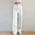 thumbnail image 2 of TRUBKH Corduroy Pants Women Straight Leg Pants Women Womens Cargo Pants with Pockets Fall Bottoms for Women Concert Pants for Women Elastic Waist Corduroy Pants for Women Cute Pants for Women White L, 2 of 9