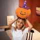 thumbnail image 2 of Almohada blanda de calabaza de Halloween Almohada de calabaza de Halloween Almohada divertida de calabaza de Halloween con sombrero Almohada blanda de calabaza naranja Feliz fiesta de Halloween Fal, 2 of 5