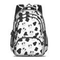 thumbnail image 2 of Cow and Spot White Pattern Cute School Backpack Bag with Padded Back and Adjustable Shoulder Straps 16.9 X 12.6 X 5.9 Inches, 2 of 5