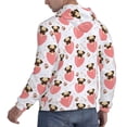 thumbnail image 3 of Hoodies for Men - cartoon Dog heart Long Sleeve Comfrt Men'S Fashion Hoodies & Sweatshirts, Sweatshirts for Men Hoodies Pullover Clothing Clothes with Pouch, 3 of 7