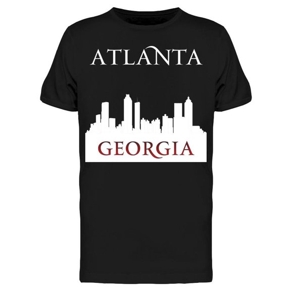 Atlanta Georgia Silhouette Art Tee Men's -Image by Shutterstock