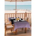 thumbnail image 2 of Outdoor Table Cloth with Umbrella Hole and Zipper, Purple Black Ombre Waterproof Rectangle Tablecloth 54"x80", Modern Gradient Abstract Art Washable Table Cover for Outside Party Patio Picnic, 2 of 8