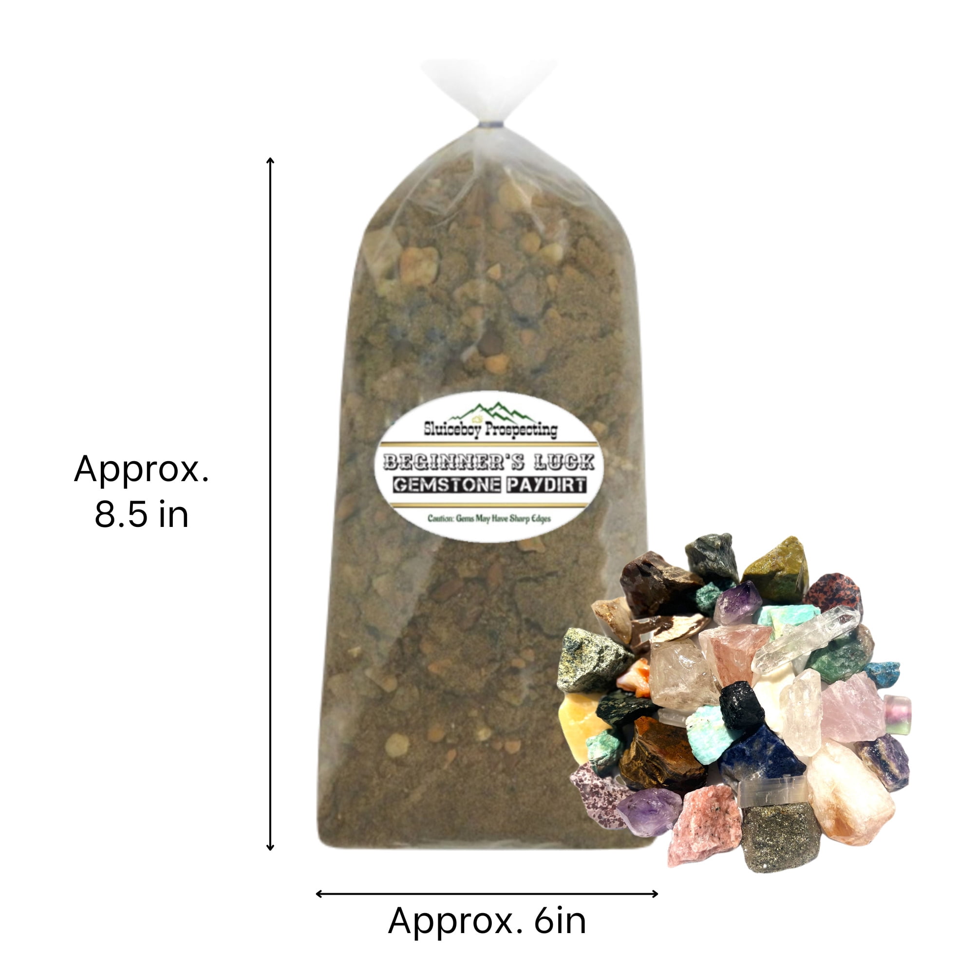 Multicolor Mining Paydirt Kit Loose Gemstone, 10 lb