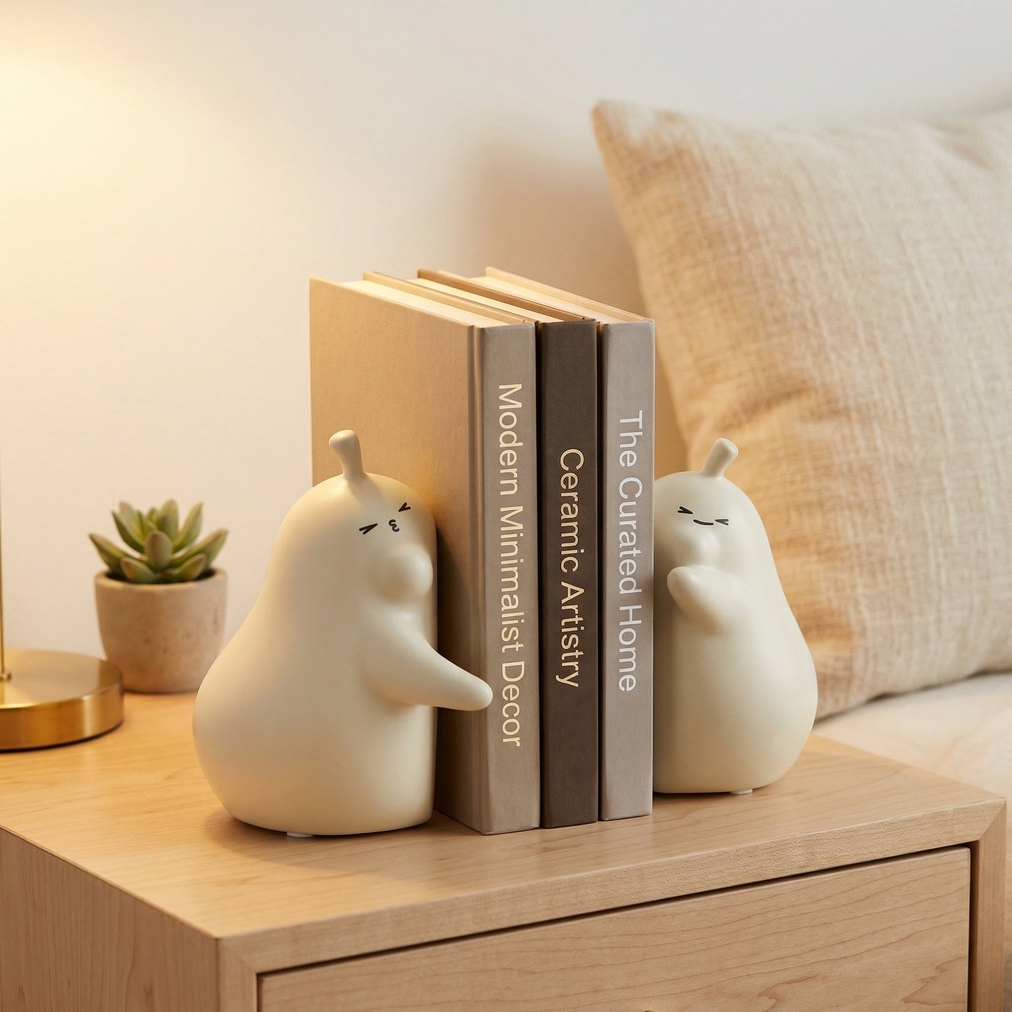 Unique Bargains Expandable Animal Figurine Bookends with Compartments Home 2 Pcs Ice