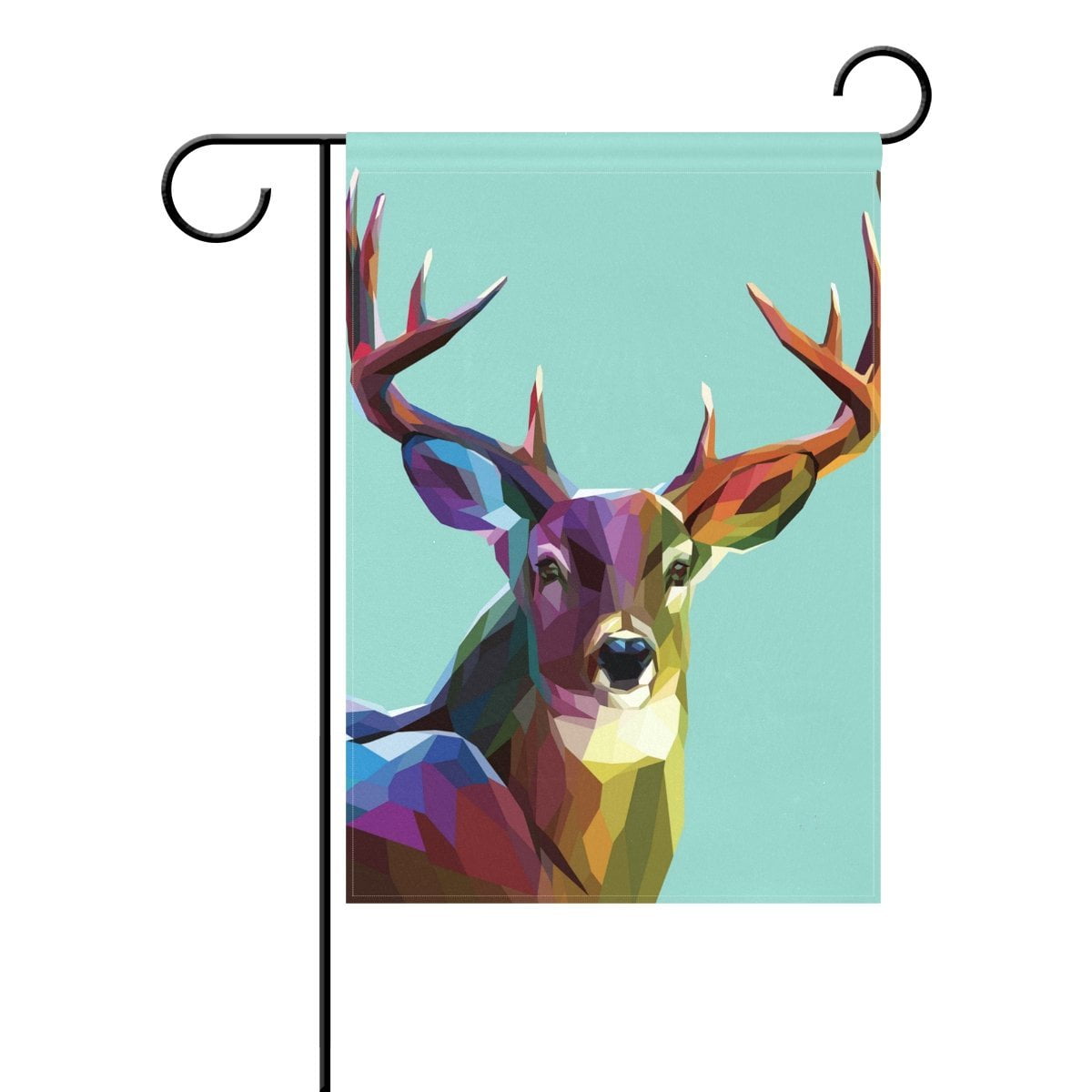POPCreation Colorful Deer Garden Flag 12x18 Inches Wild Animal Deer