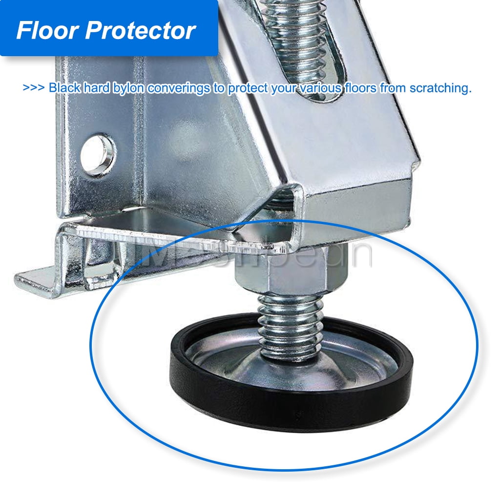 4-Pack Stainless Steel Adjustable Leveling Feet – Heavy Duty Furniture Leg Levelers For Tables, Sofas, Cabinets & Workbenches