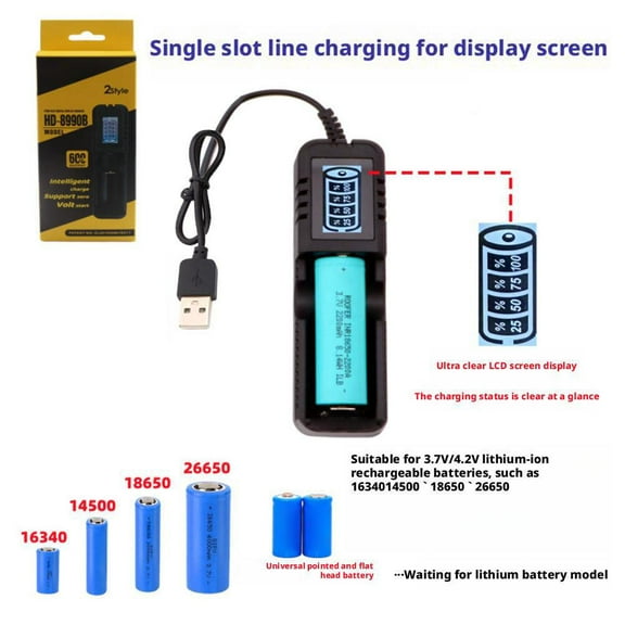 AutoNexis AAA Battery Charger AA Battery Charger for 12V NiMHNiCD 15V Lithium AA AAA Battery 5V 2A TypeC Fast AA AAA Battery Charger 8 Bay LCD Display Rechargeable AA Battery Charger