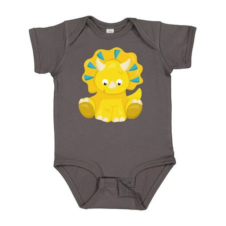 

Inktastic Cute Dinosaur Baby Dinosaur Dino Triceratops Gift Baby Boy or Baby Girl Bodysuit