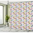 thumbnail image 4 of Ambesonne Floral Shower Curtain, Colorful Translucent Flowers, 69"Wx75"L, Multicolor, 4 of 4