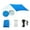 Color:Blue, variant on Multifunctional Backpacking Tarps Set Weatherproofed Sunshades Camping Tarps for Sun and Weather Protecting