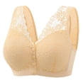 thumbnail image 1 of New Front Buckle Underwear Female Thin Without Ring Large Size Bra Vest Lace Bra, 1 of 8