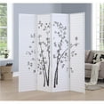 thumbnail image 2 of Roundhill Furniture Bamboo Print 4-Panel Framed Room Screen/Divider Black, 2 of 5