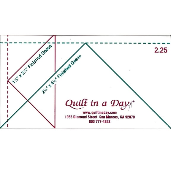 2.25 Flying Geese Ruler by Quilt in a Day