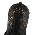 thumbnail image 2 of Cowboy Boots for Women Tassel Cowgirl Boot Knee High Boots Almond Toe Chunky Heel Fringe Pull-On Vintage Embroidered Spring Western Bootoes, 2 of 5