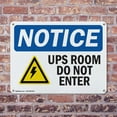 thumbnail image 4 of (2 Pack) UPS Room Do Not Enter OSHA Notice Sign 24 Inch X 18 Inch Plastic Sign, Weather Resistant, UV Protected for Workplace, Business, and Construction Site, Made in the USA, 4 of 8