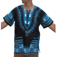 thumbnail image 1 of Men's Plus Size African Dashiki Print Ethnic Top Traditional Tribal Pattern Short Sleeve Oversized Casual Shirt, 1 of 5