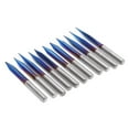 thumbnail image 1 of Flute End Mill Bit,11pcs 4mm/0.2in 2Flute Straight Tungsten Steel Milling Cutter Carving Tool Elevate Your Experience, 1 of 8