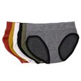 thumbnail image 1 of Conjunto de ropa interior transpirable de alta elasticidad con estampado de letras de bragas sin costuras para mujer de 6 piezas, 1 of 8