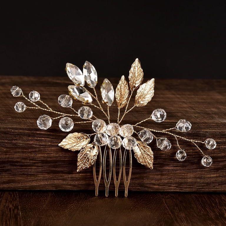 ERDOUY Bridal Flower Wedding Hair Pins Crystal Pearl Hair  display picture 1
