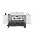 thumbnail image 6 of Bestar Pur 133W Full Cabinet Bed with Mattress and two 36" Storage Units in white, 6 of 10