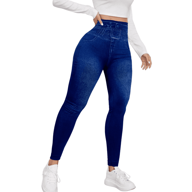 Leggings de Mujer Estilo Mezclilla Unitalla Comodidad y Estilo en Leggins