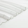 thumbnail image 4 of Lush Decor Coastal Chic Scalloped Edge Cotton Sheet Set 4 Piece Set King Sage - White Sheets - Scallop Trim - Bed Sheets - Coastal Decor, 4 of 9