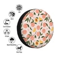 thumbnail image 4 of Rateoe Peach With Leaves1 Pattern Tire Cover Wheel Protectors Weatherproof Wheel Covers Universal Fit for Trailer Rv SUV Truck Camper Travel Trailers Accessories-15 inch, 4 of 6