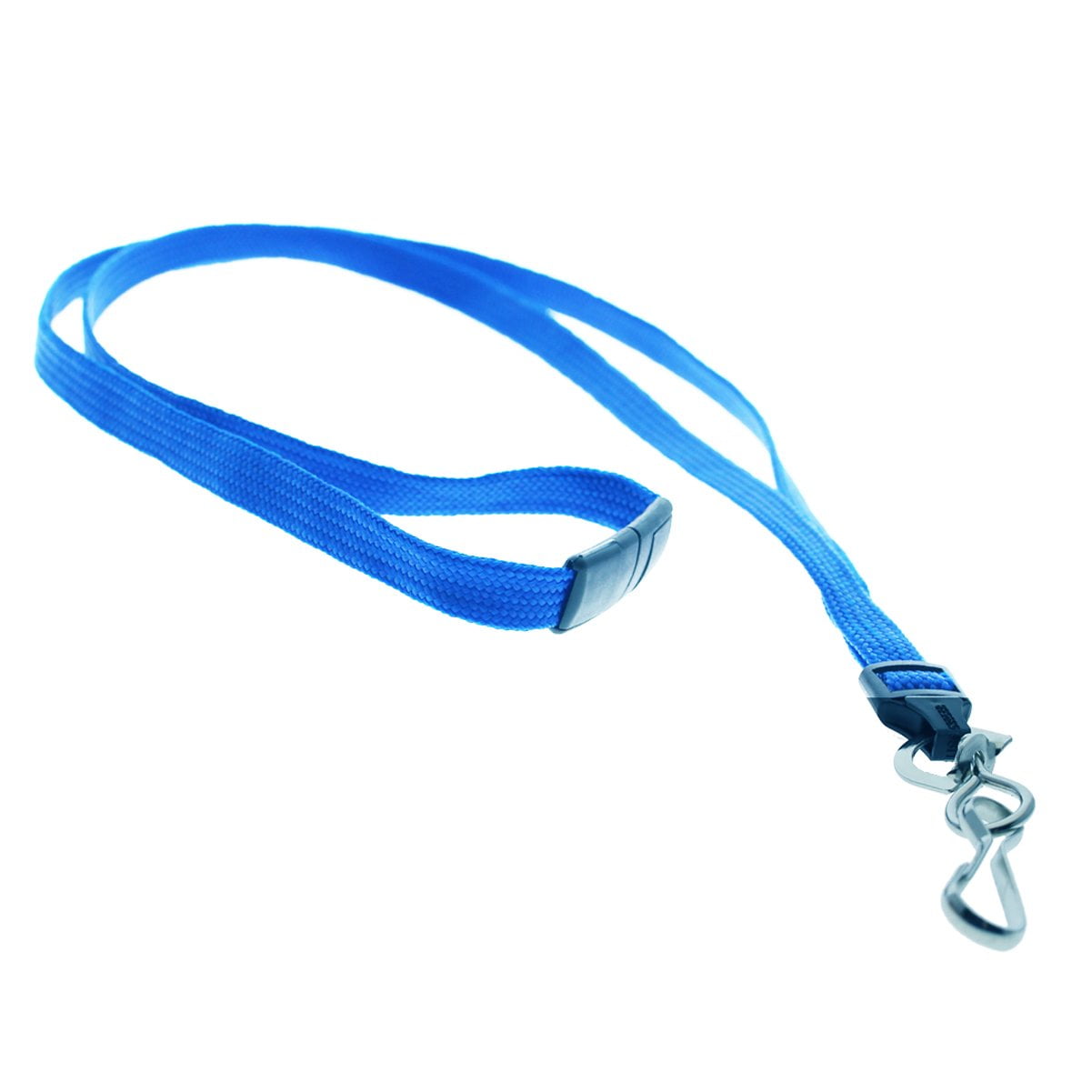Safety Lanyards Premium Breakaway Blue Lanyard Comfortable Neck Straps Lanyards Swivel J Hook for ID Badges 25 Pack 